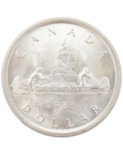 1936 Canada silver dollar Choice Gem Uncirculated