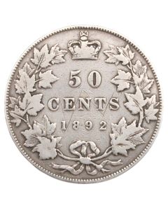 1892 Canada 50 cents obverse-3 VF 