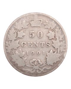 1901 Canada 50 cents G/VG