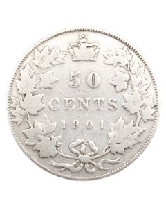 1901 Canada 50 cents nice VG+