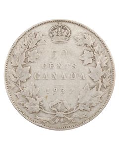 1932 Canada 50 cents VG