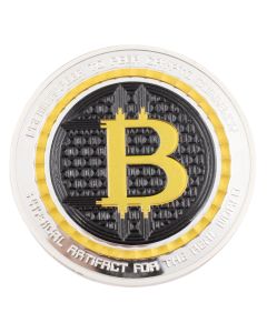 5 oz Bitcoin Value Conversion .999 Pure Silver Proof Colored Round - Anonymous Mint 