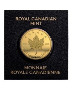 Maplegram 1 gram Gold Maple Leaf Coin .9999 pure Sealed - Random Year