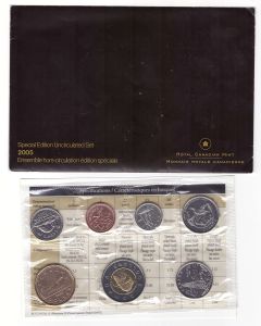2005 Canada Brilliant Uncirculated Set of 7 Coins Special Edition 