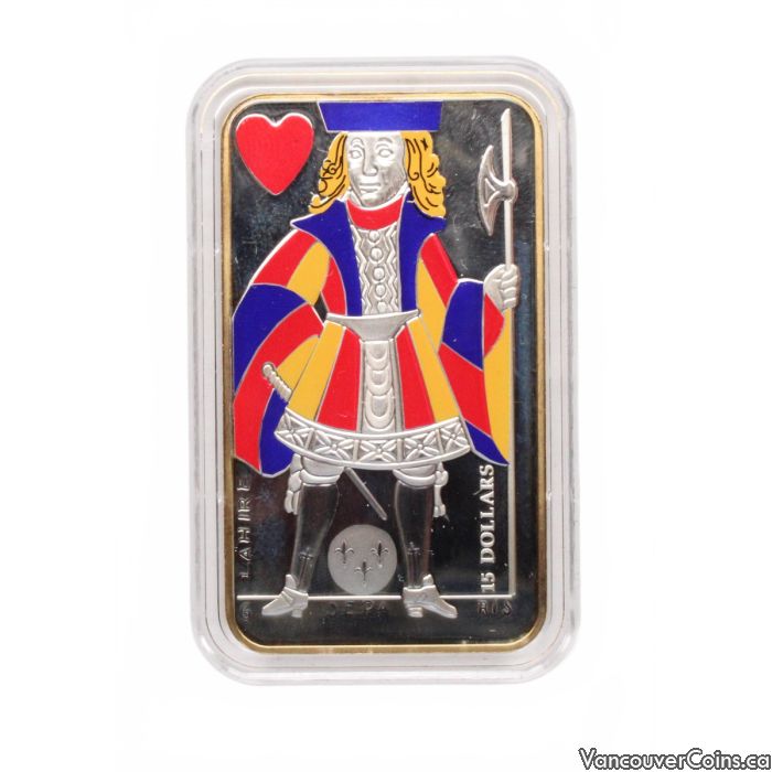 コレクション Playing Card Money Series Jack of Hearts 2008 $15 Coin Playing Card Money Series: Jack Of Hearts