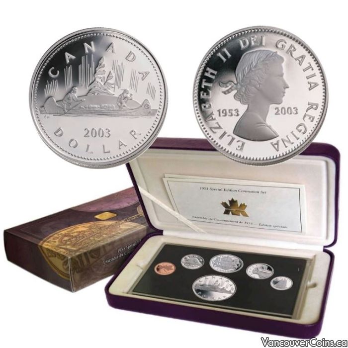 2003 Canada Special Edition Coronation Set 1953-2003 Proof Silver