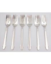6x Gorham Calais Sterling silver Salad or Desert Forks 