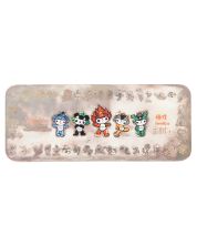 Beijing 2008 Olympics Mascots Pure Silver Bar – 500 grams Colorized, Toned