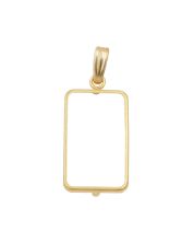 14K Yellow Gold Bezel for 2.5 Gram Credit Suisse Gold Bar – Brand New .45 g 14K