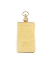 Credit Suisse 5 Gram Gold Bar Pendant – 999.9 Fine – Serial #975997 14K Gold Bezel 