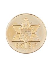 1867-1967 Canada Yellowknife NWT 14K solid Gold Birks medallion 9.33 grams