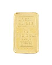 Credit Suisse 5 Gram Gold Bar – .9999 Fine Gold with Serial Number