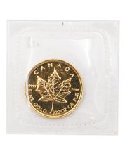 1993 Canada 1/20 Oz Gold Maple Leaf Coin .9999 Pure – Sealed, BU Low Mintage