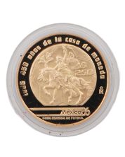 1985 Mexico 250 Pesos Mint Anniversary Gold Proof .900 Gold 8.64g - 1/4 oz Pure