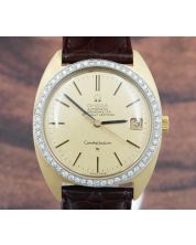 Omega Constellation 168.009 18K Gold Diamond Bezel cal. 564 Vintage Mens Watch