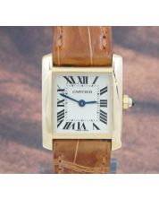 Cartier Tank Francaise 20x25mm W5000256 Yellow Gold Ladies Watch