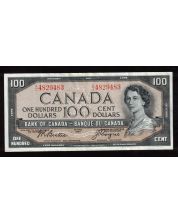 1954 Canada $100 banknote  Beattie Coyne  A/J 4829483 Choice EF
