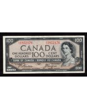 1954 Canada $100 devils face banknote  Beattie Coyne  A/J 1852176 EF