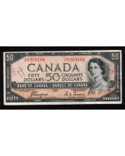 1954 Canada $50 devils face banknote Coyne Towers  A/H 0303106  F/VF
