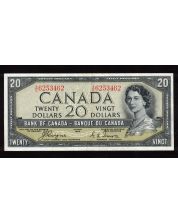 1954 Canada $20 devils face banknote Coyne Towers A/E 6253462 Choice EF+