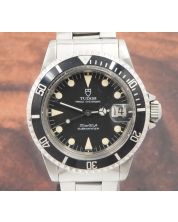Tudor Submariner Oysterdate 76100 Black 1984 Vintage 40mm Mens Watch
