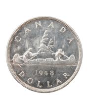 1948 Canada silver $1 dollar AU/UNC