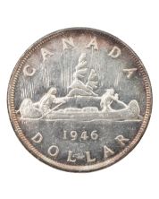 1946 Canada silver $1 dollar EF