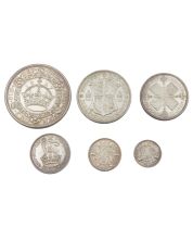 1927 Great Britain Proof coin set 6-coins original box Choice AU/UNC