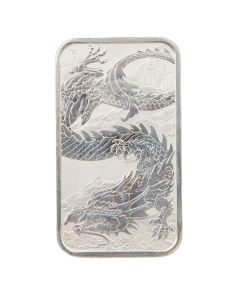 2023 Australia Lunar Dragon 1 Oz Silver Rectangular $1 Bar – Perth Mint