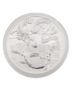 2023 Australia Dragon & Koi 1 Oz Silver $1 Reverse Proof Coin – Perth Mint