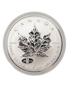 1998 Canada Silver Maple Leaf 1 oz .9999 RCM 90th Anniversary 1908-1998 Privy Mark – Limited Issue in Case