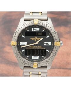 Breitling Aerospace F75362 40mm Gold & Titanium Chronometer Mens Watch
