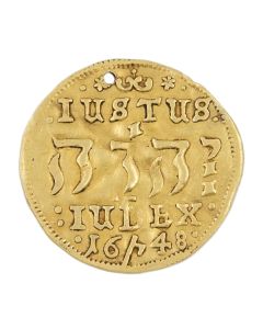 1648 Denmark Gold Ducat small hole