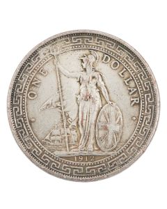 1912 B great britain trade dollar nice EF+