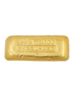 Vintage Engelhard 2 oz Gold Poured Bar Loaf .9999 Fine No Serial 