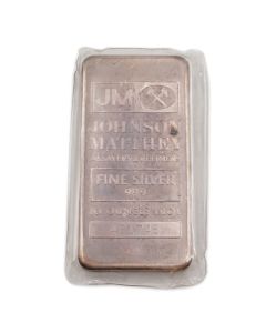 JM Johnson Matthey 10 oz .999 Silver Bar – Sealed Pressed Bar 