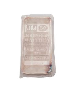 Johnson Matthey JM 10 oz .999 Fine Silver Bar Sealed – Pressed, Serial #371274