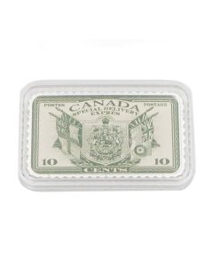 2019 Canada $20 Historical Stamps Special Delivery 1oz Fine Silver Coat of Arms Stamp 