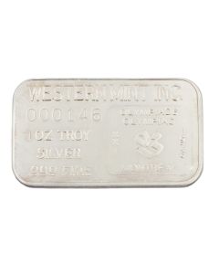 Western Mint Montreal 1976 Olympic Games 1 oz .999 Silver Bar Serial #000146 