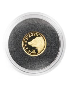 2015 Canada Gold Grizzly Bear 25 Cent Coin .9999 Pure 0.5g Proof