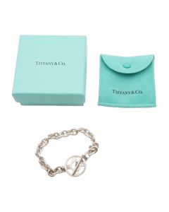 Tiffany & Co. Atlas Sterling Silver Toggle Bracelet 7.5" with Box & Pouch 27.3g