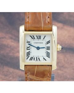 Cartier Tank Francaise 20x25mm W5000256 Yellow Gold Ladies Watch