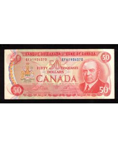 1975 Canada $50 banknote RCMP Musical Ride Crow Bouey EFA 1954370 VF/EF