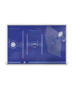 2025 Star Wars TIE Fighter Blueprint 1 oz Silver Foil Collectable Niue Agoro Mint (Coming Soon)