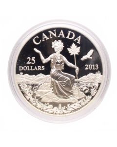 2013 $25 Fine Silver Coin – Canada: An Allegory