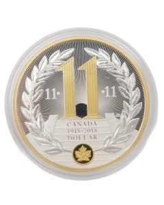 2018 Canada $1 Proof Silver Dollar Armistice Centennial WW1 1918-2018 RCM
