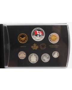 2015 Canada Proof Set – 50th Anniversary Canadian Flag Pure Silver set Colorized Dollar
