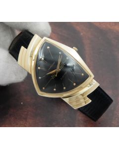 Hamilton Ventura Electric 14K Gold Vintage Cal 505 Mens Wrist Watch - Running