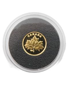 2019 Canada 25-Cent Bouquet of Maple Leaves – 0.5 g Pure Gold Reverse Proof