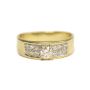 CAVELTI 18K gold and platinum 0.76ct tcw Diamond ring 